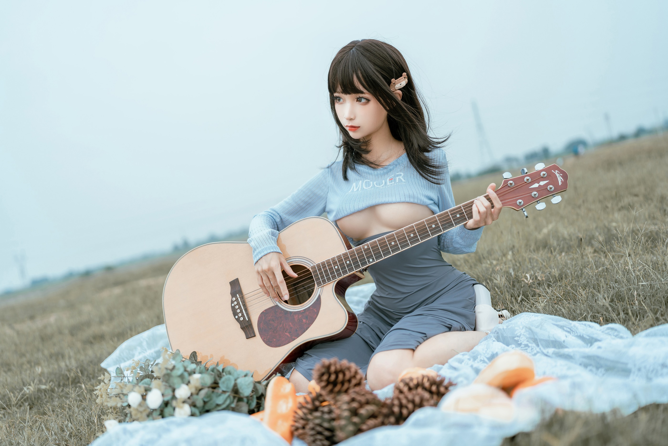 图片[1]-蠢沫沫 – NO.142 吉他妹妹 [50P]-XikXak